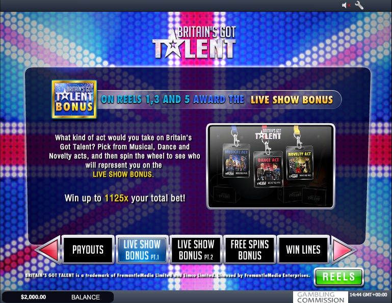 britains got talent slot machine detail image 3
