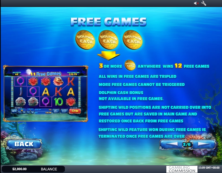 dolphin cash slot machine detail image 4