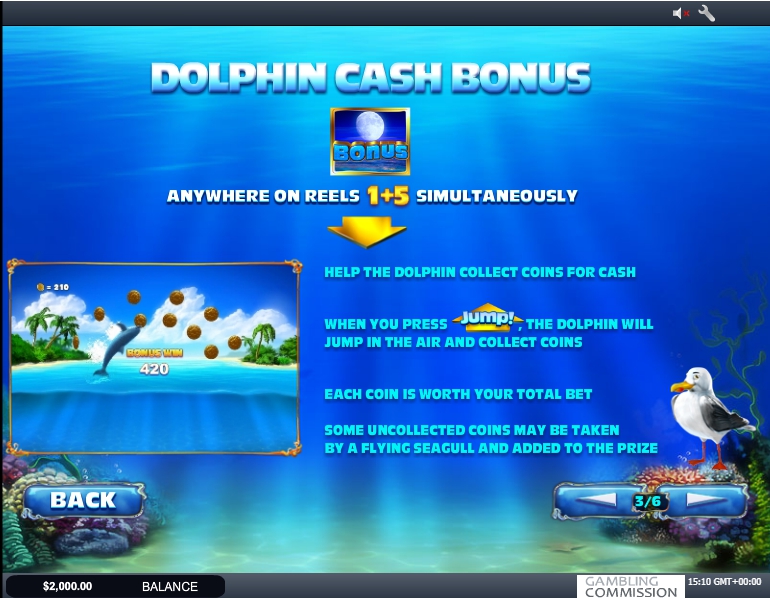 dolphin cash slot machine detail image 3