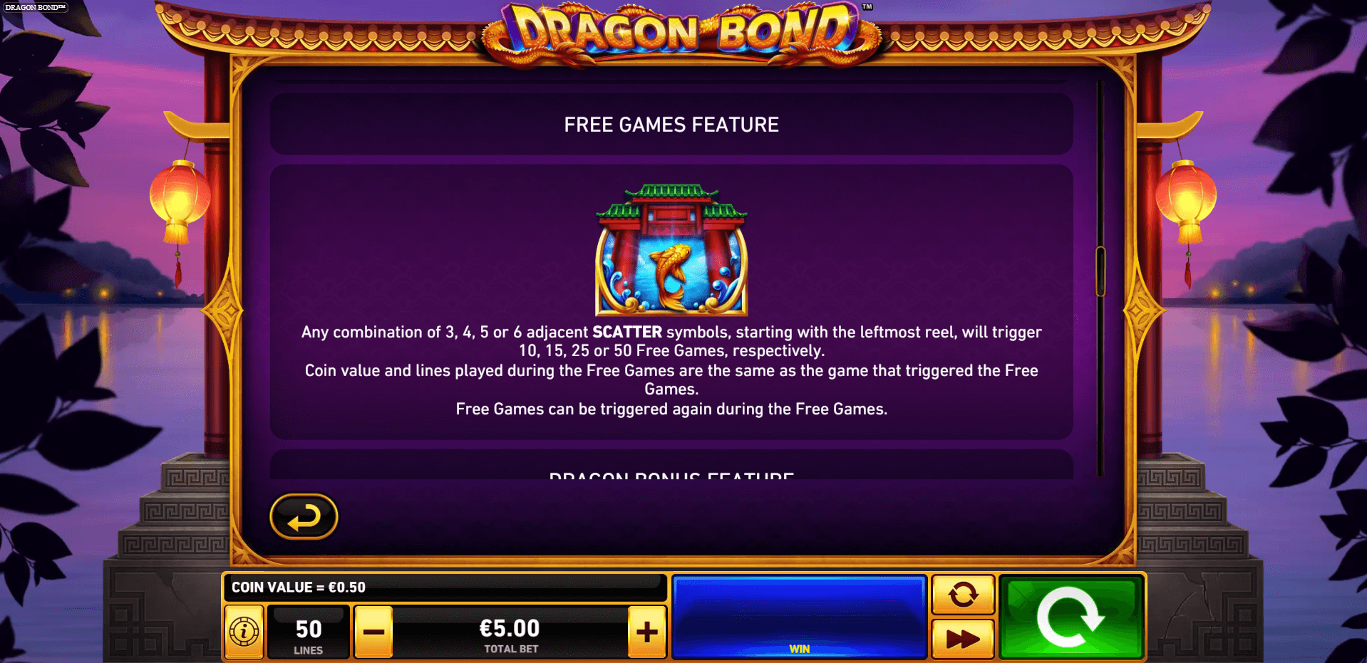 dragon bond slot machine detail image 3