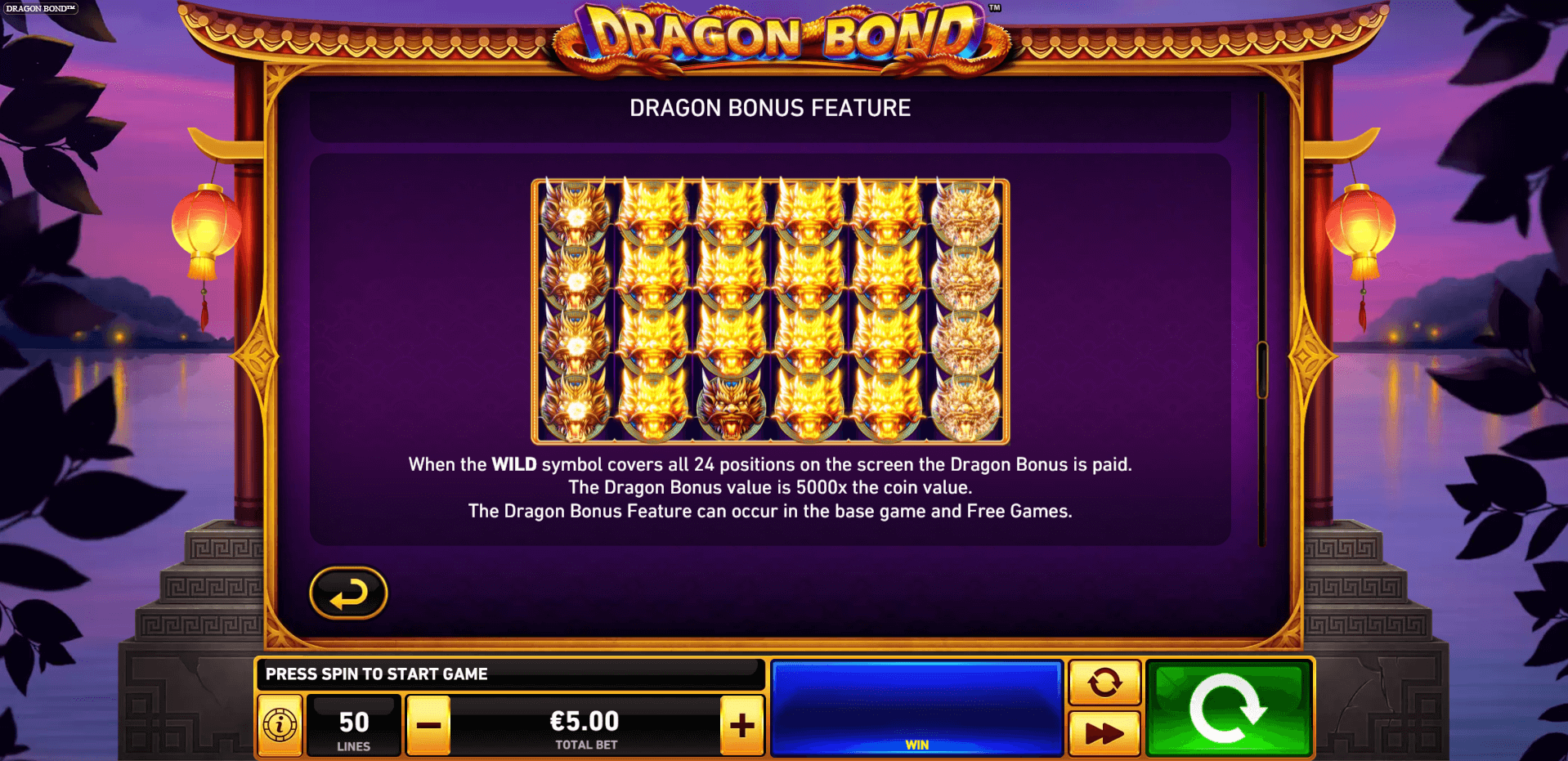 dragon bond slot machine detail image 4