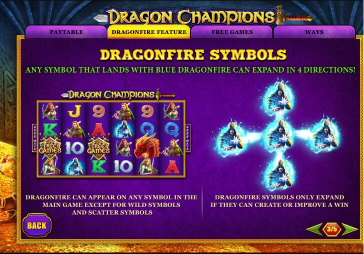 dragon champions slot machine detail image 2