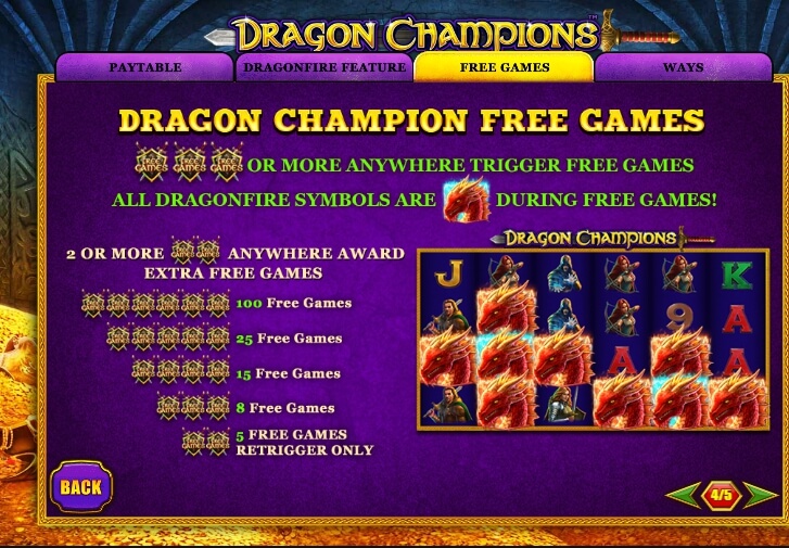 dragon champions slot machine detail image 1