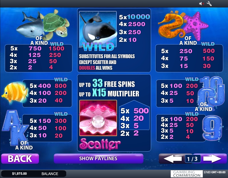 great blue jackpot slot machine detail image 3