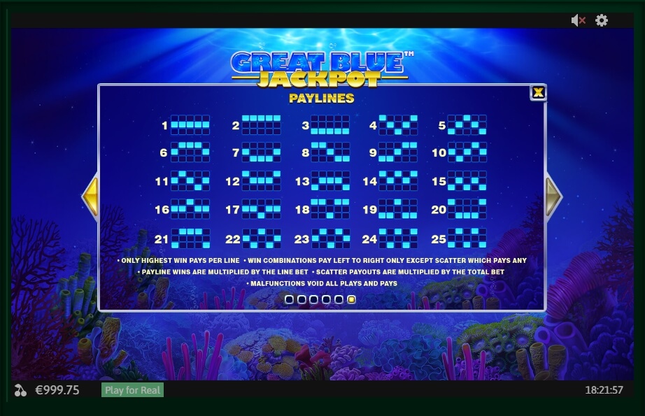 great blue jackpot slot machine detail image 4