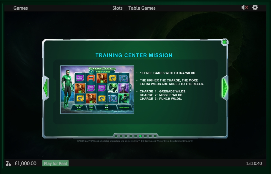 green lantern slot machine detail image 3