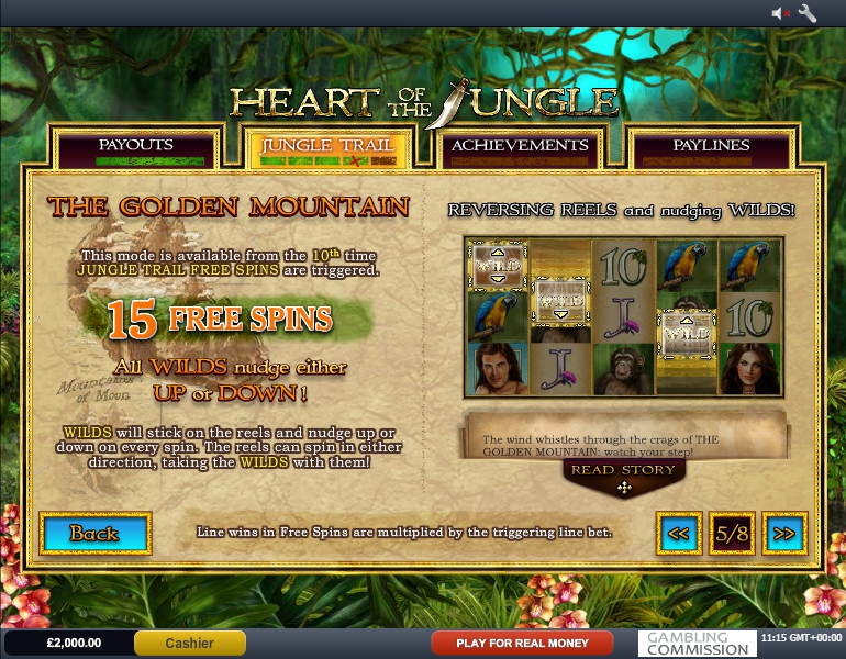 heart of the jungle slot machine detail image 3