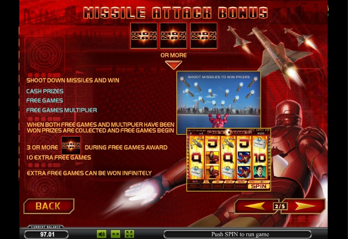 iron man slot machine detail image 3