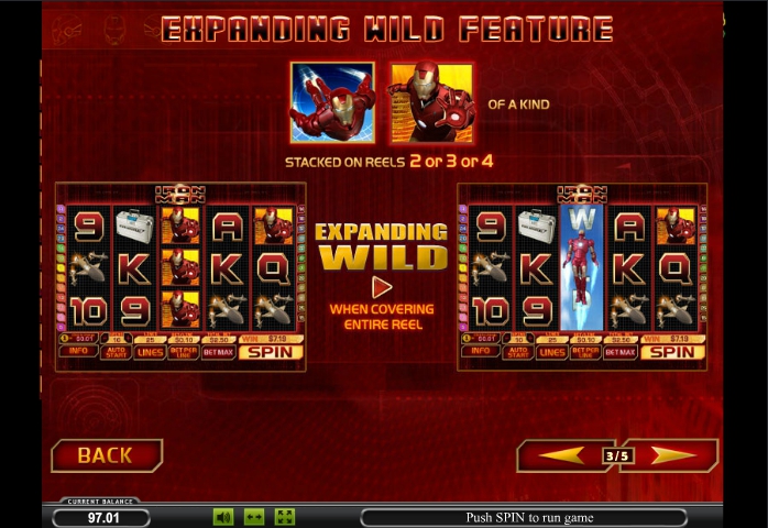 iron man slot machine detail image 2