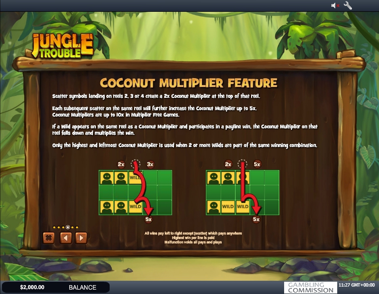 jungle trouble slot machine detail image 2