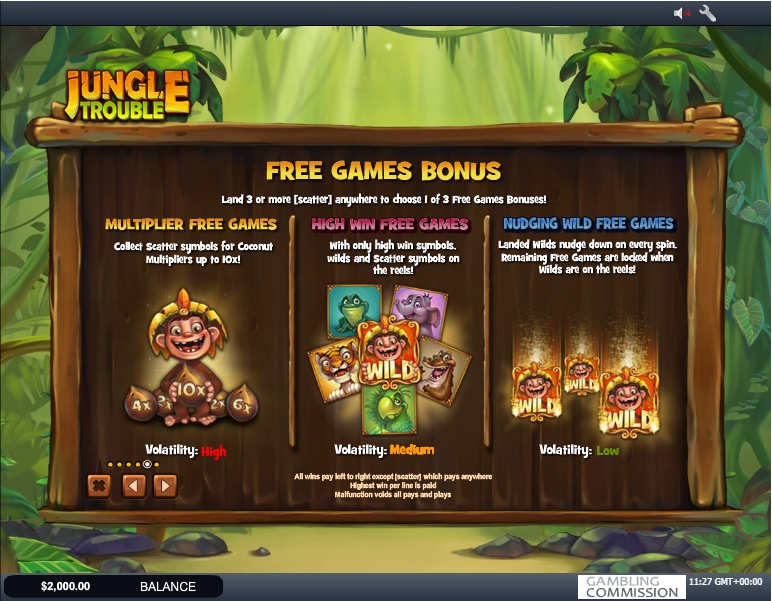 jungle trouble slot machine detail image 1