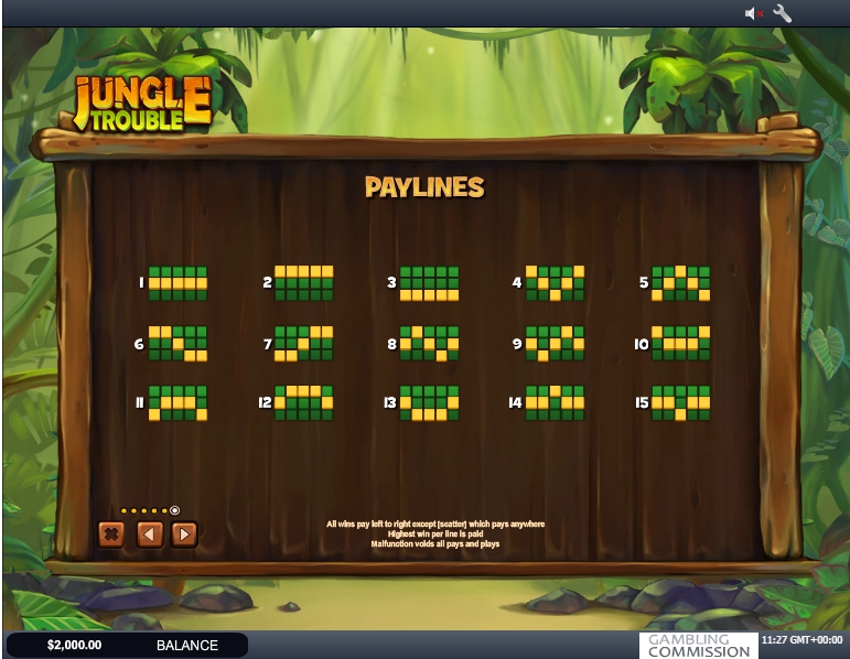 jungle trouble slot machine detail image 0