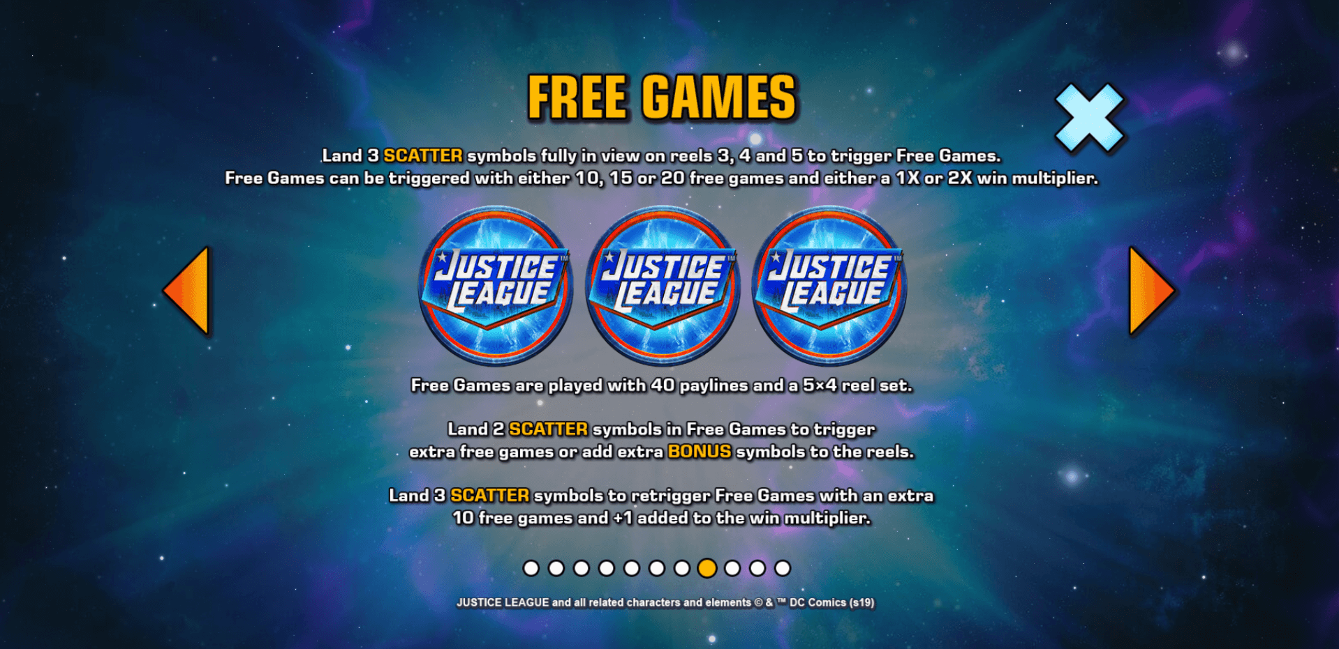 justice league comic slot machine detail image 7
