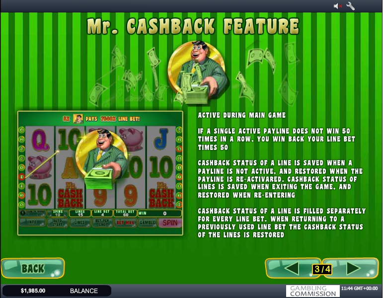 mr. cashback slot machine detail image 1