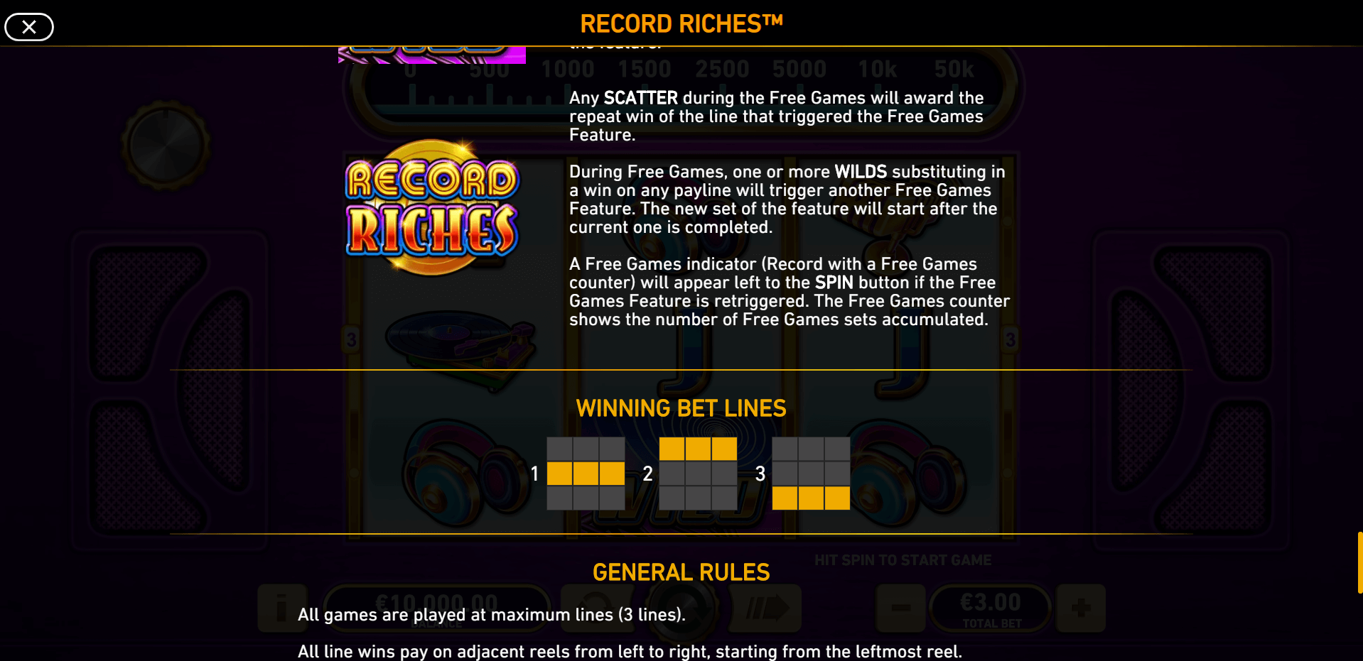 record riches slot machine detail image 2