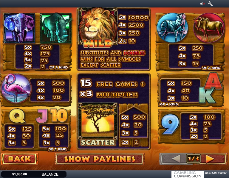 safari heat slot machine detail image 2