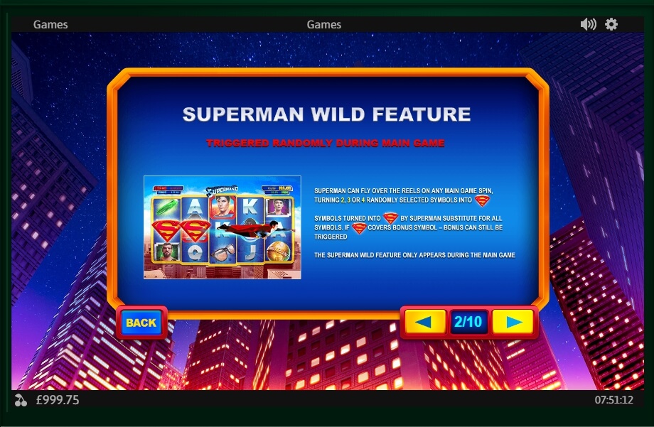 superman ii slot machine detail image 7