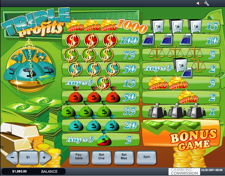 triple profits slot machine detail image 0