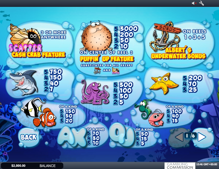 wacky waters slot machine detail image 5