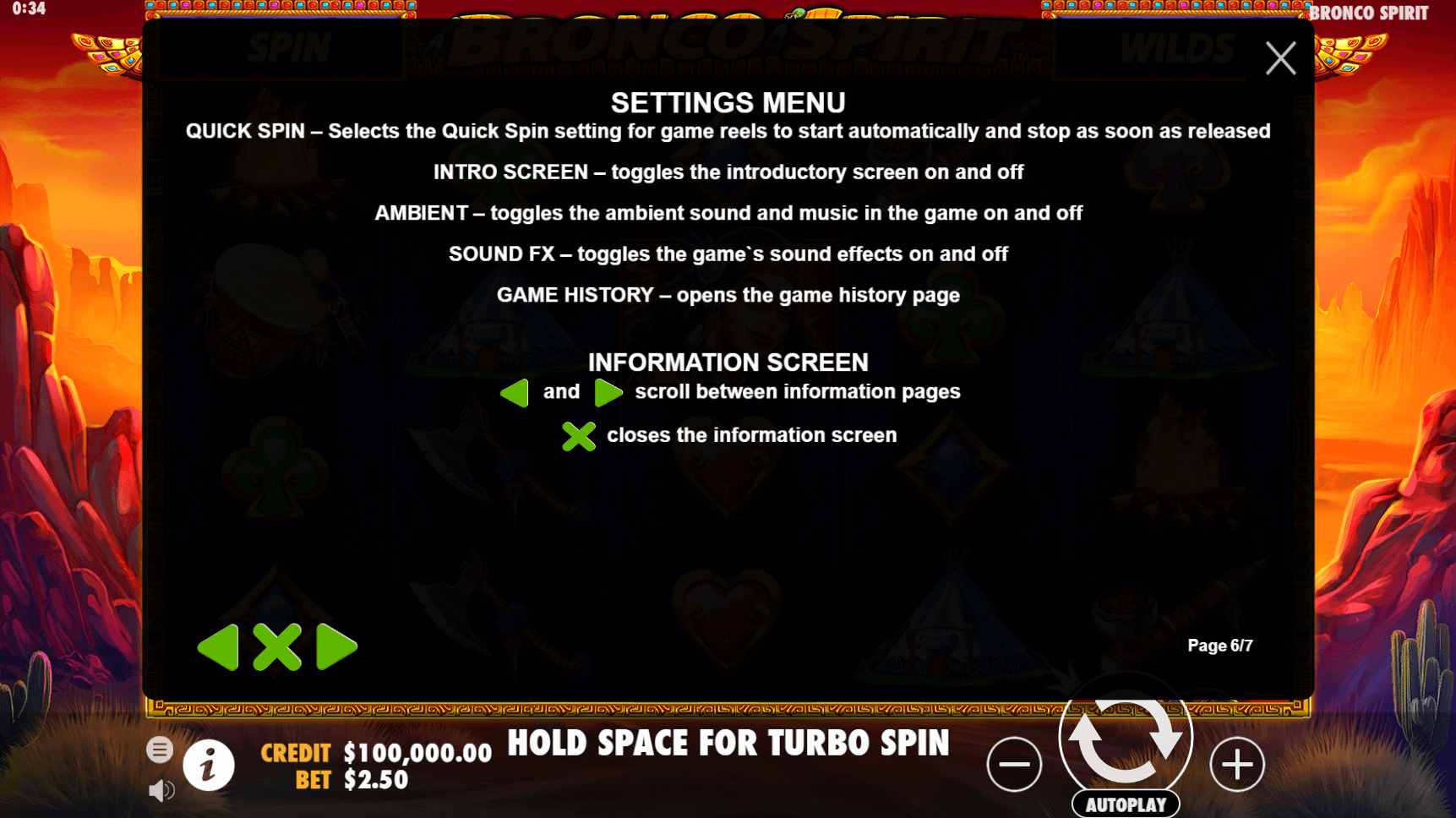 bronco spirit slot machine detail image 5