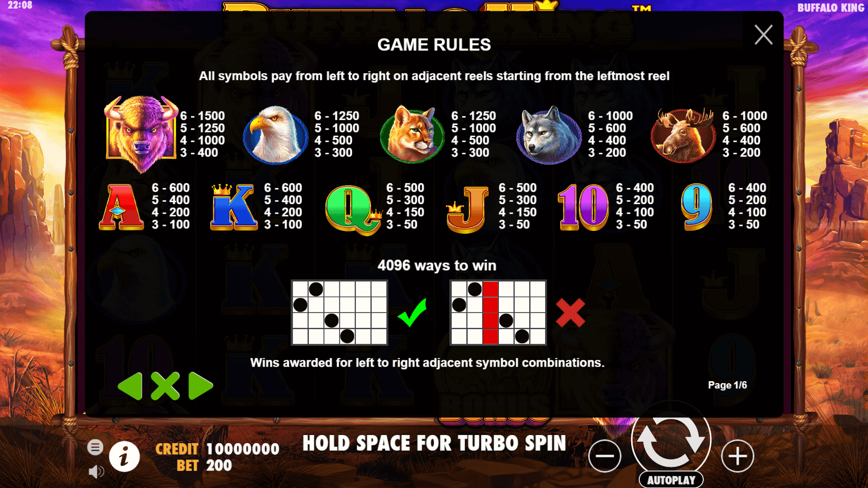 buffalo king slot machine detail image 0