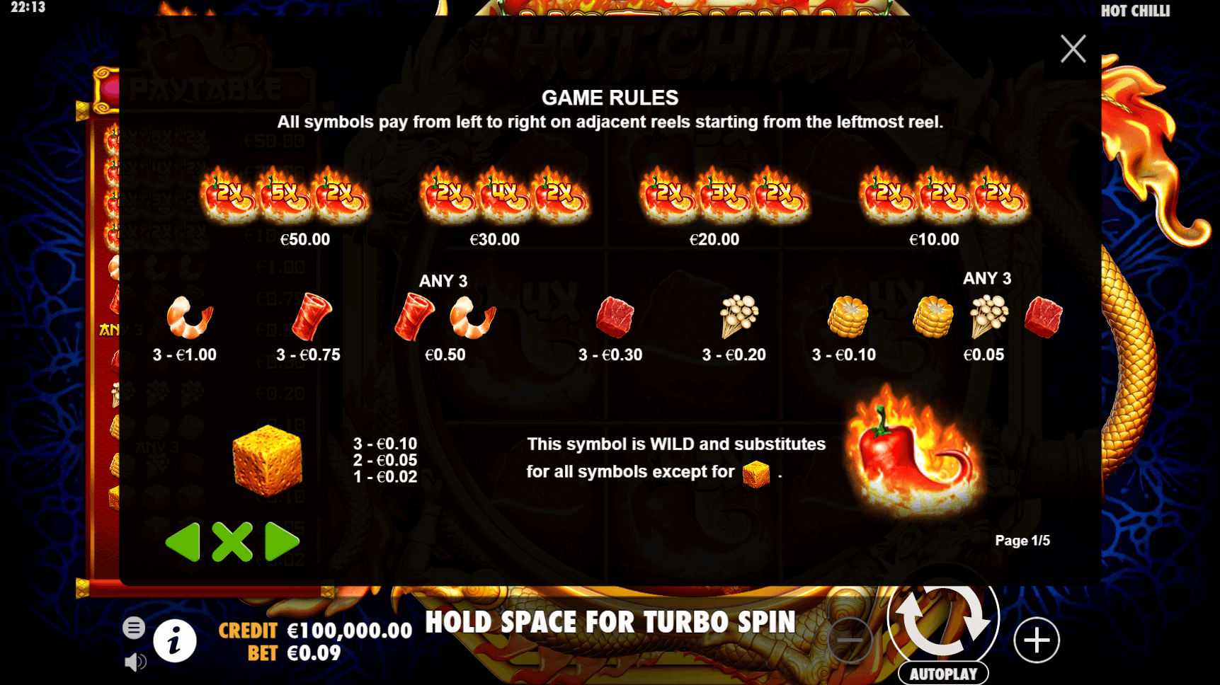 hot chilli slot machine detail image 0