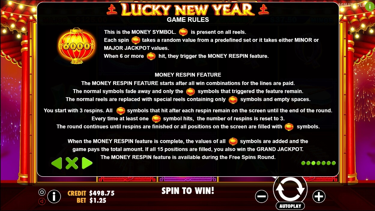 lucky new year slot machine detail image 4