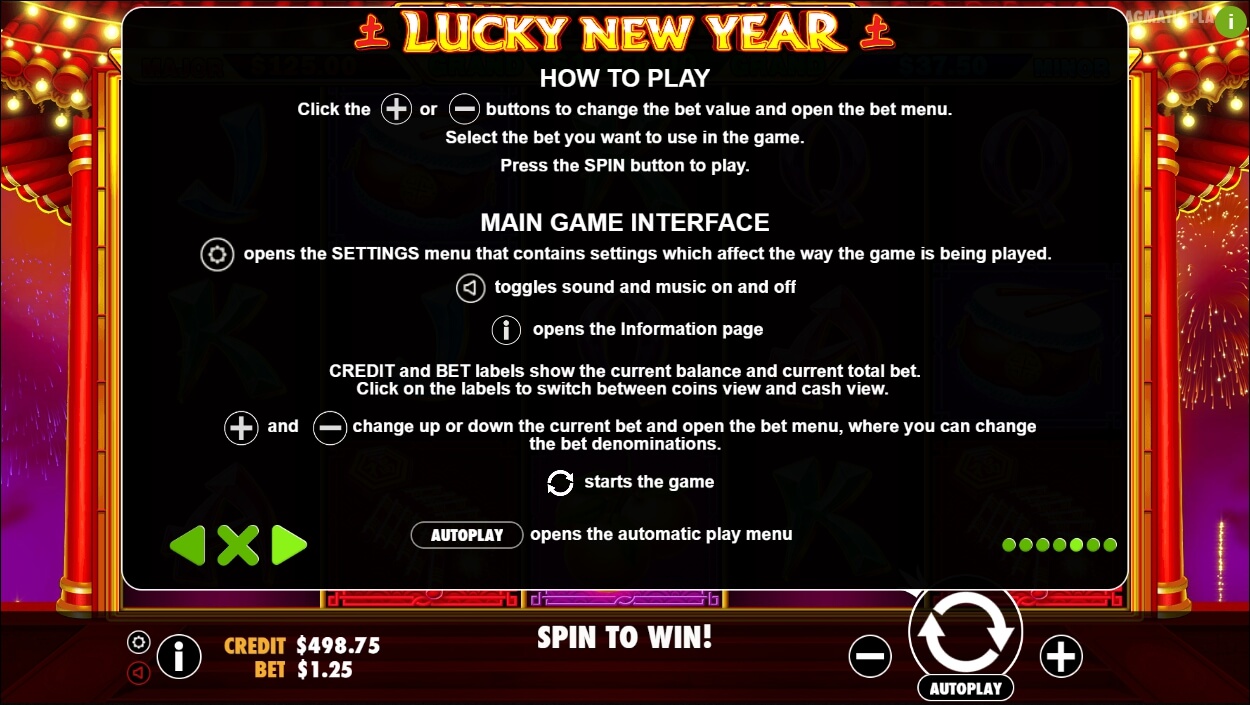 lucky new year slot machine detail image 2