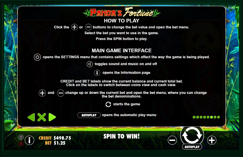 pandas fortune slot machine detail image 2