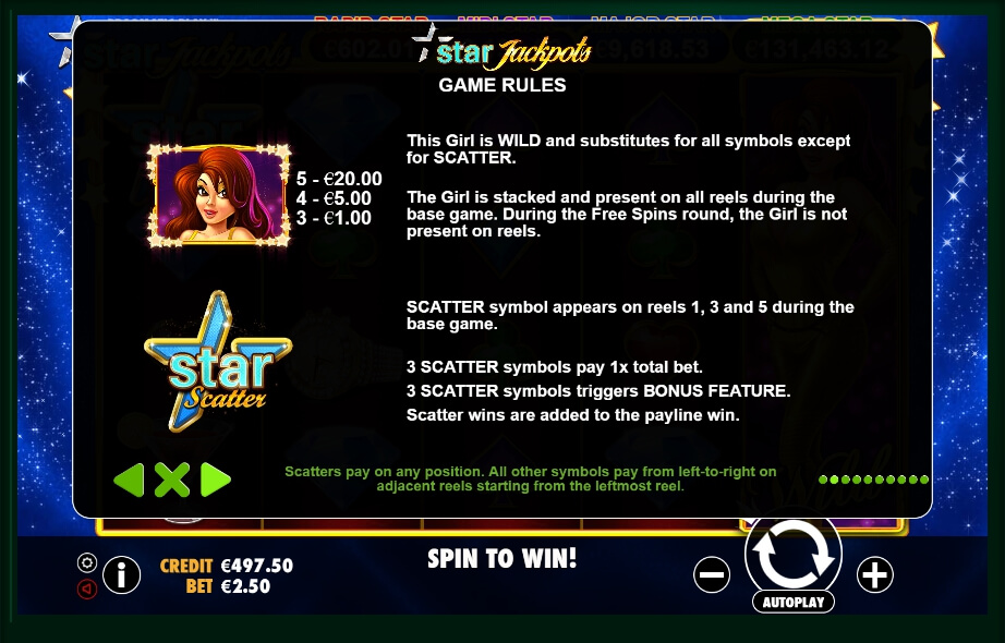 star jackpots slot machine detail image 7