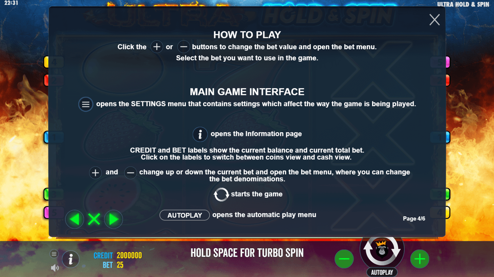 ultra hold and spin slot machine detail image 3