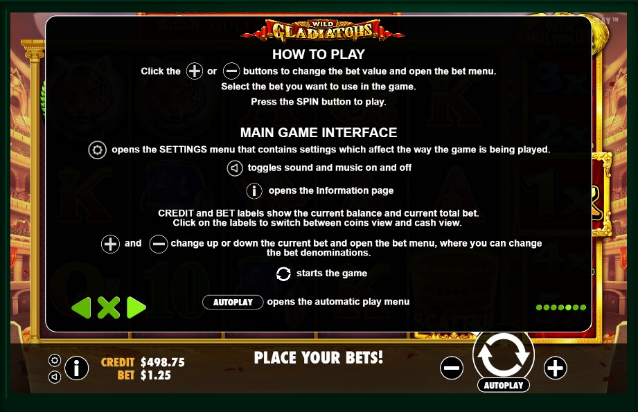 wild gladiators slot machine detail image 2