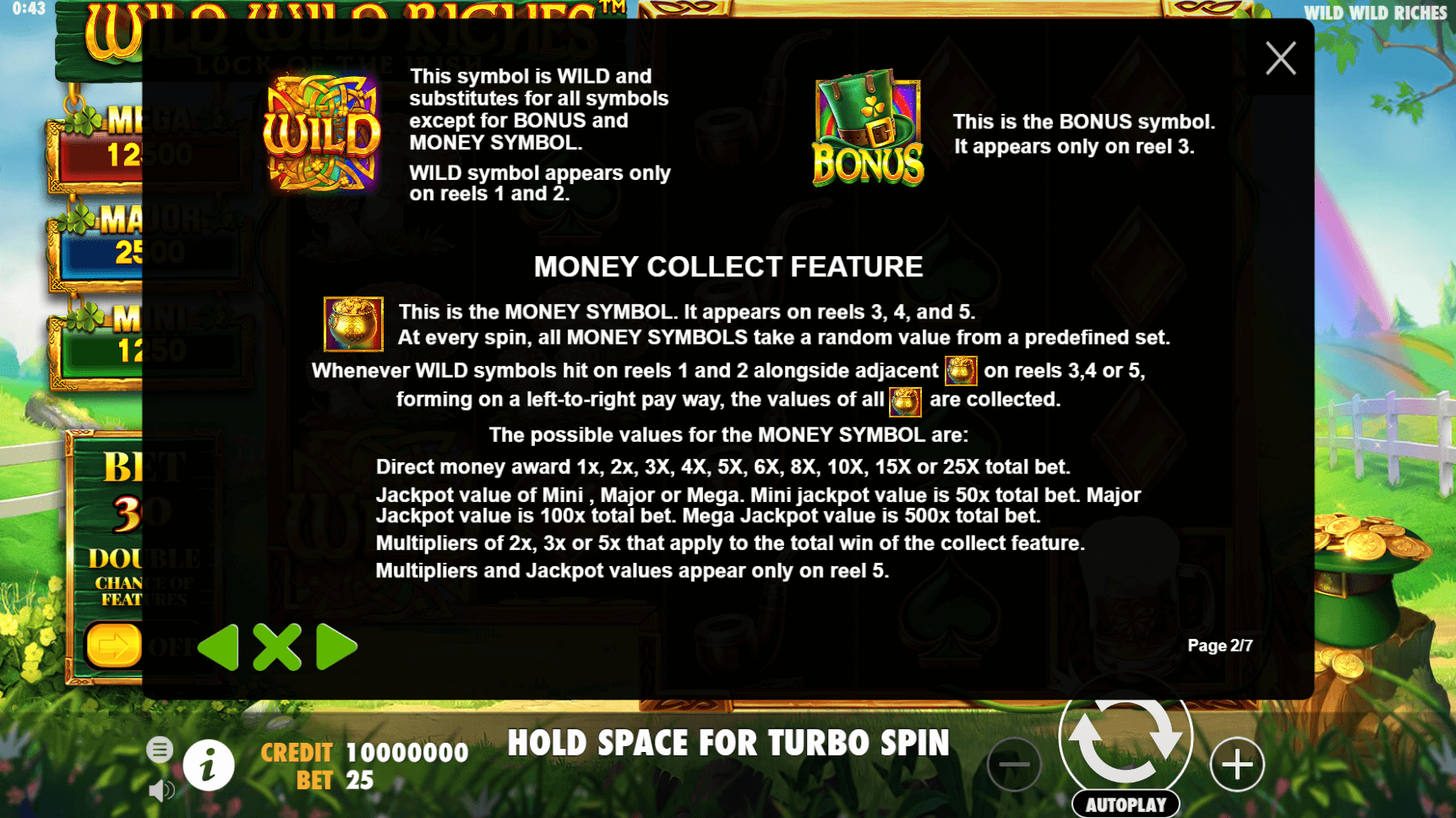 wild wild riches slot machine detail image 1