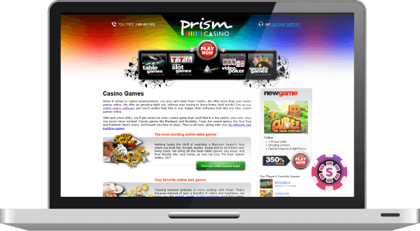 prism casino games