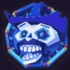 blue sugar skull - pumpkin smash