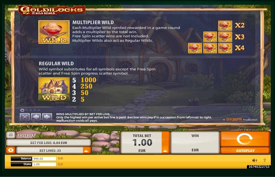 goldilocks with achievements engine slot machine detail image 4