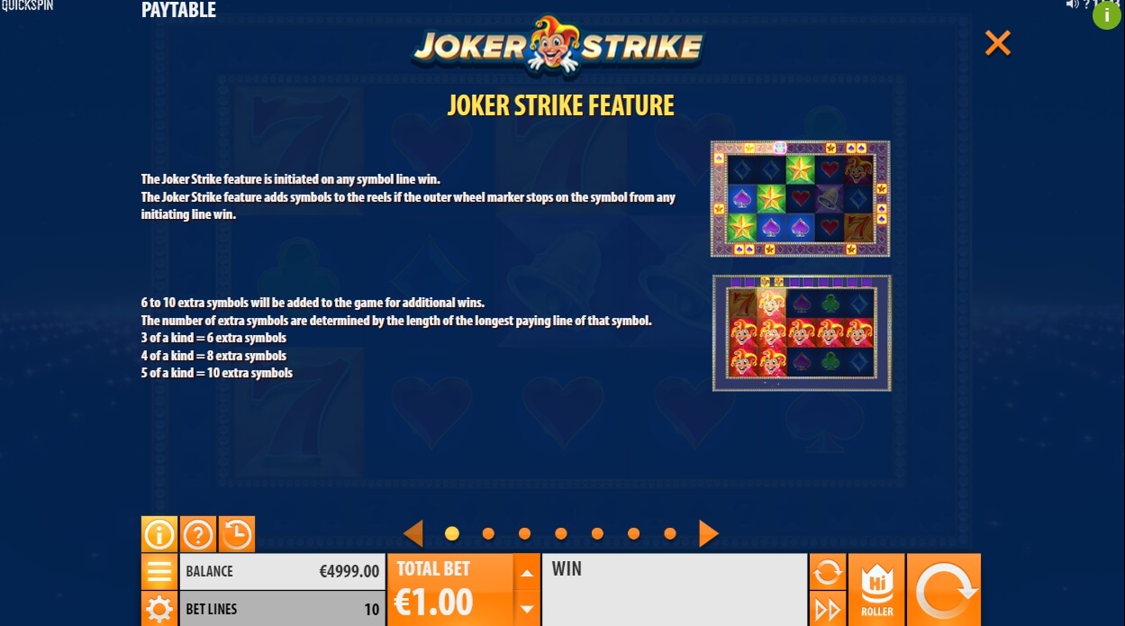 joker strike slot machine detail image 6
