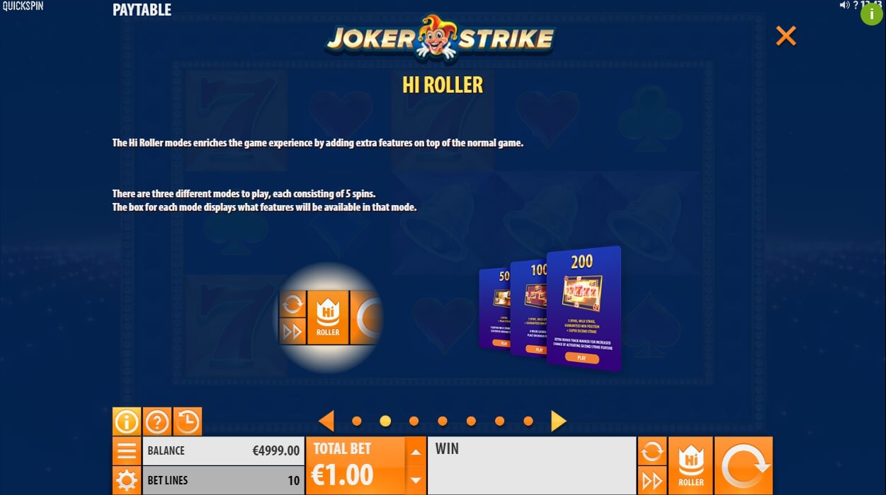 joker strike slot machine detail image 5