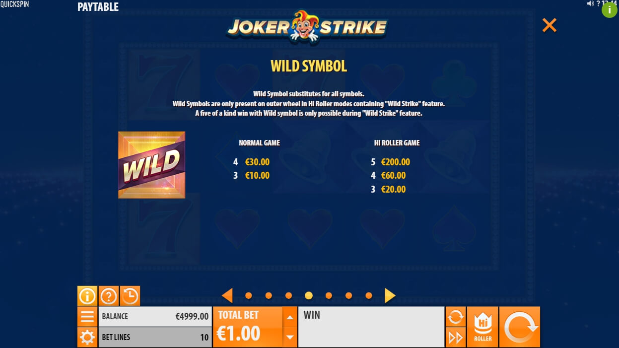 joker strike slot machine detail image 3