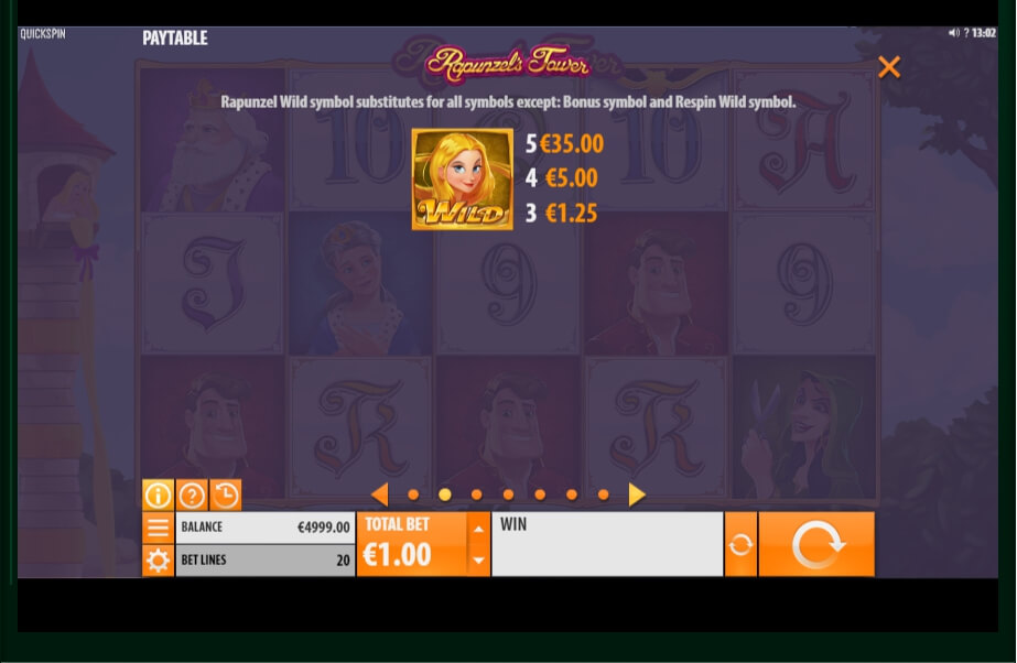 rapunzels tower slot machine detail image 5