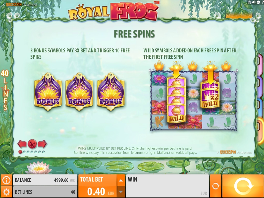 royal frog slot machine detail image 6