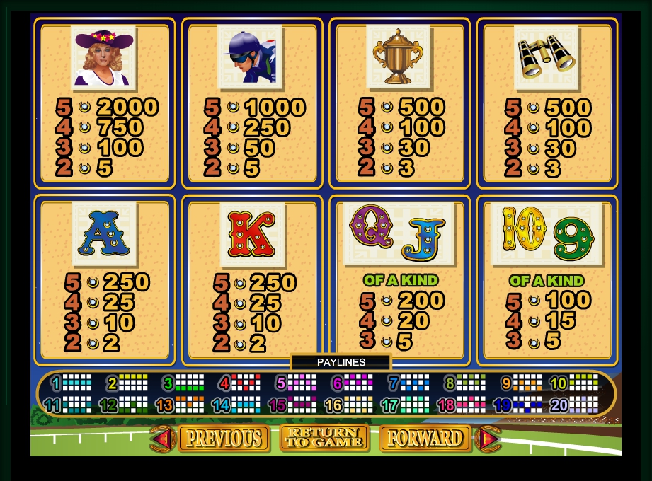 derby dollars slot machine detail image 1