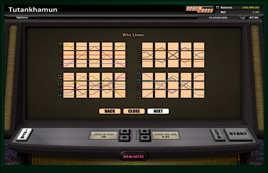tutankhamun slot machine detail image 0