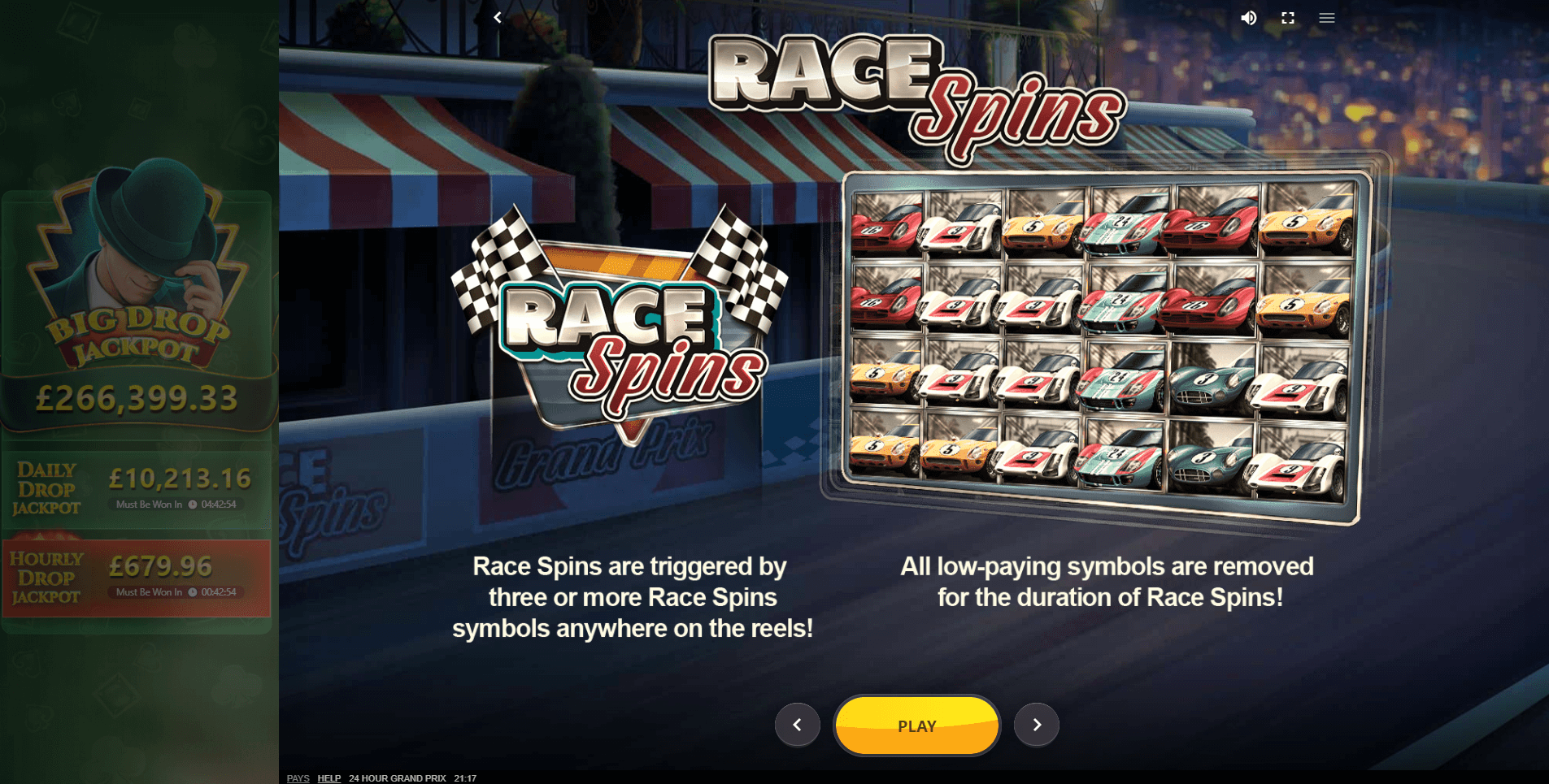 24 hour grand prix slot machine detail image 3
