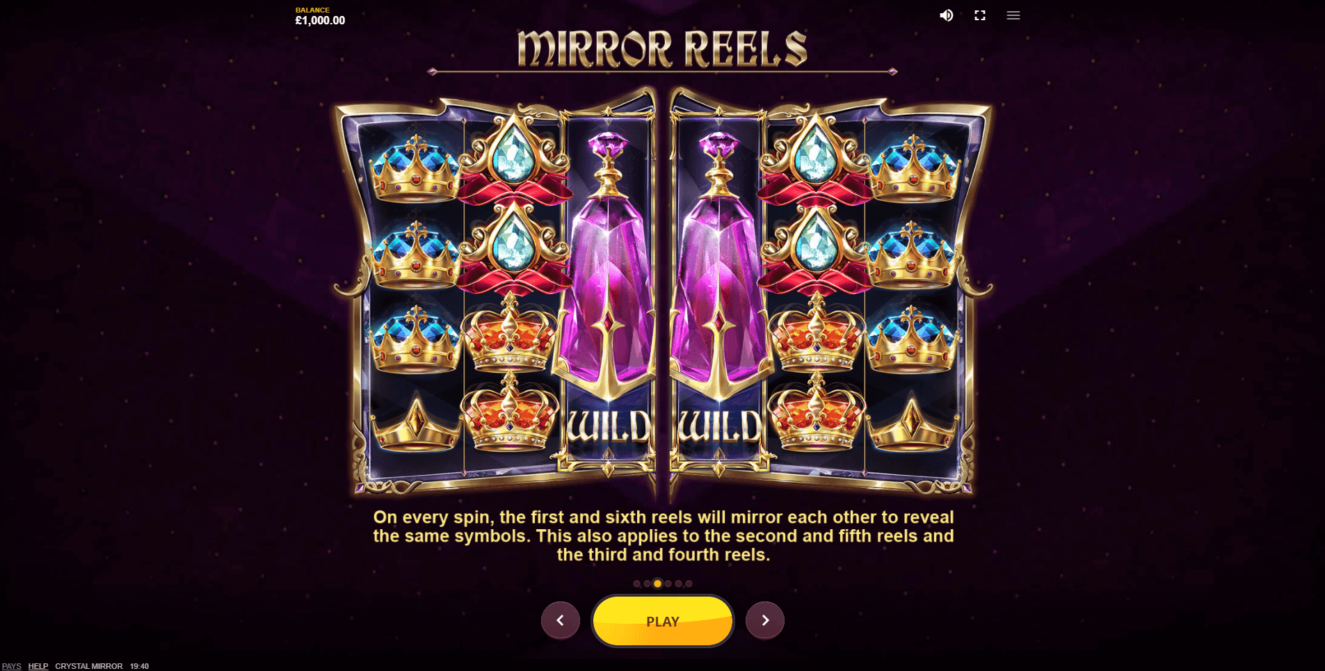 crystal mirror slot machine detail image 1