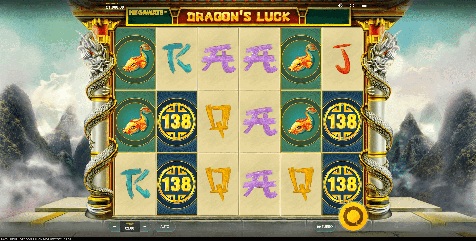 Dragons Luck Megaways slot play free