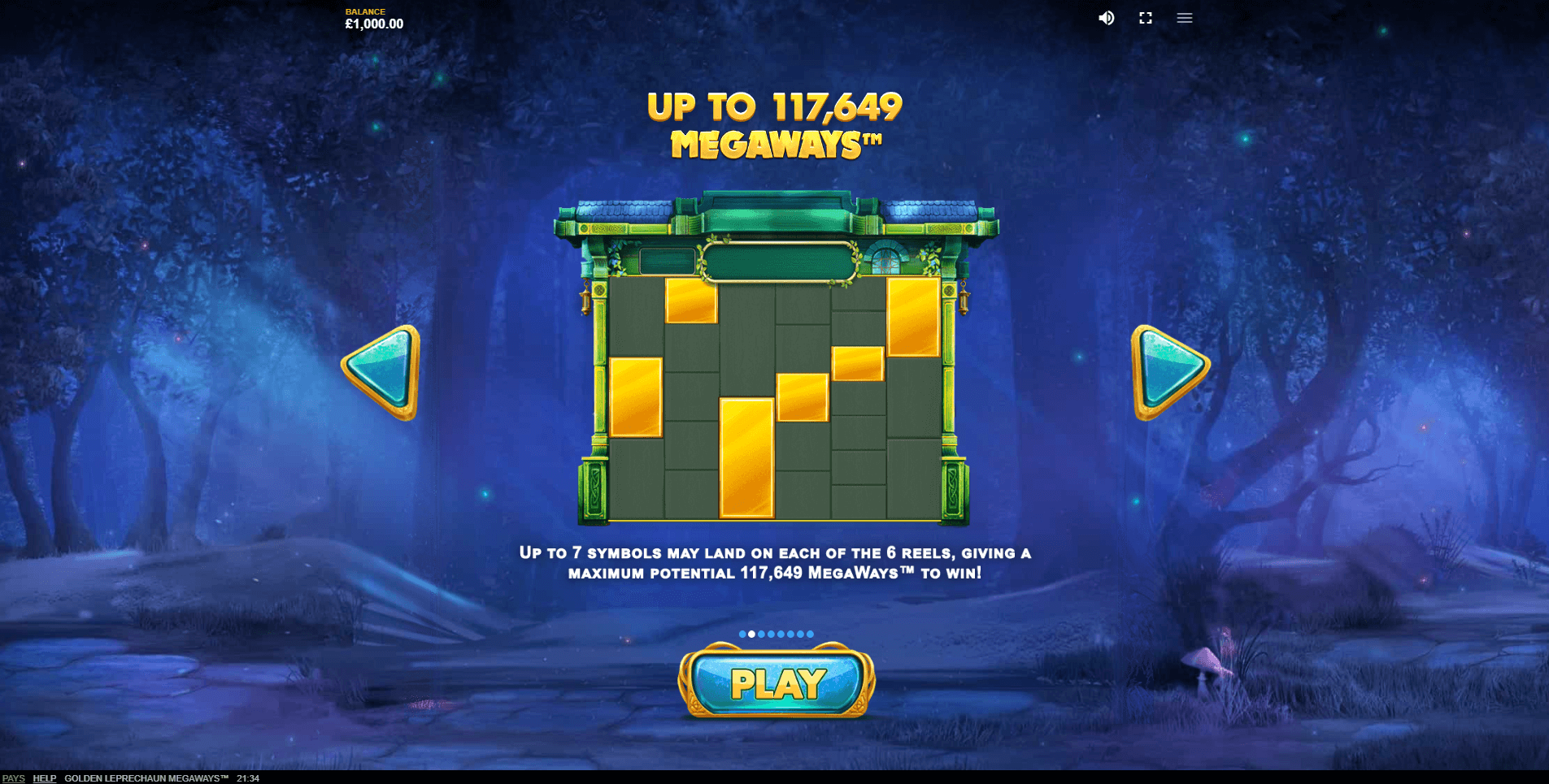 golden leprechaun megaways slot machine detail image 0