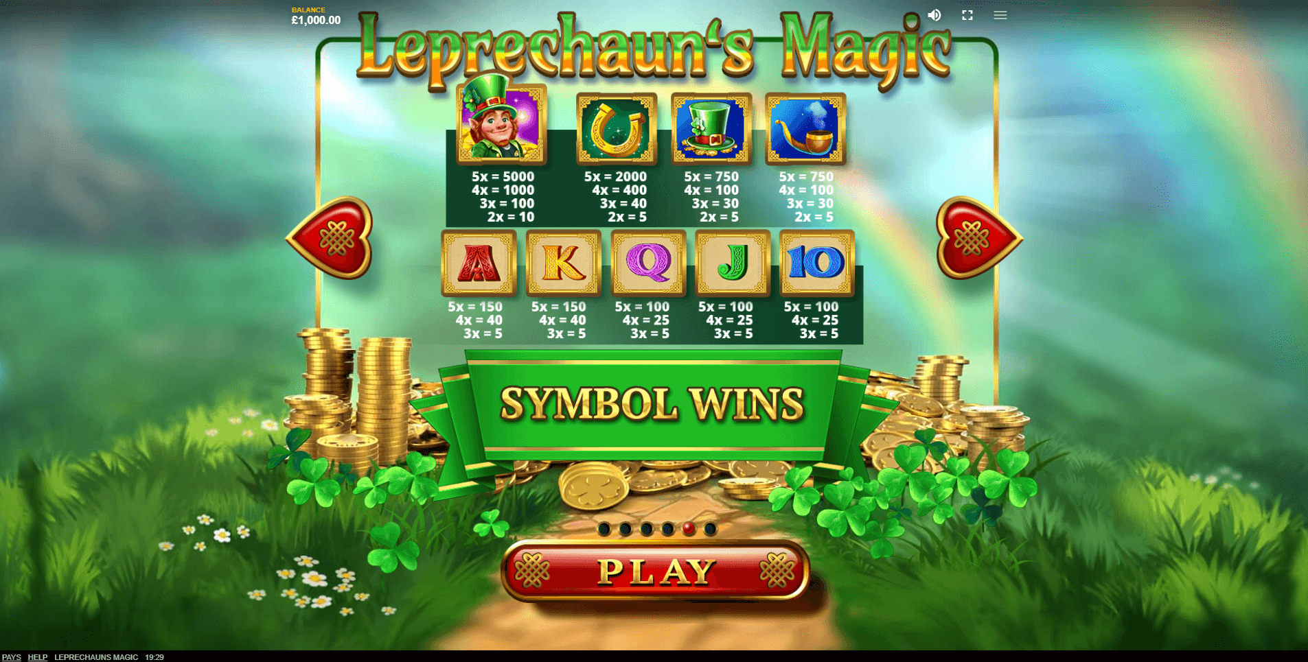 leprechauns magic slot machine detail image 3