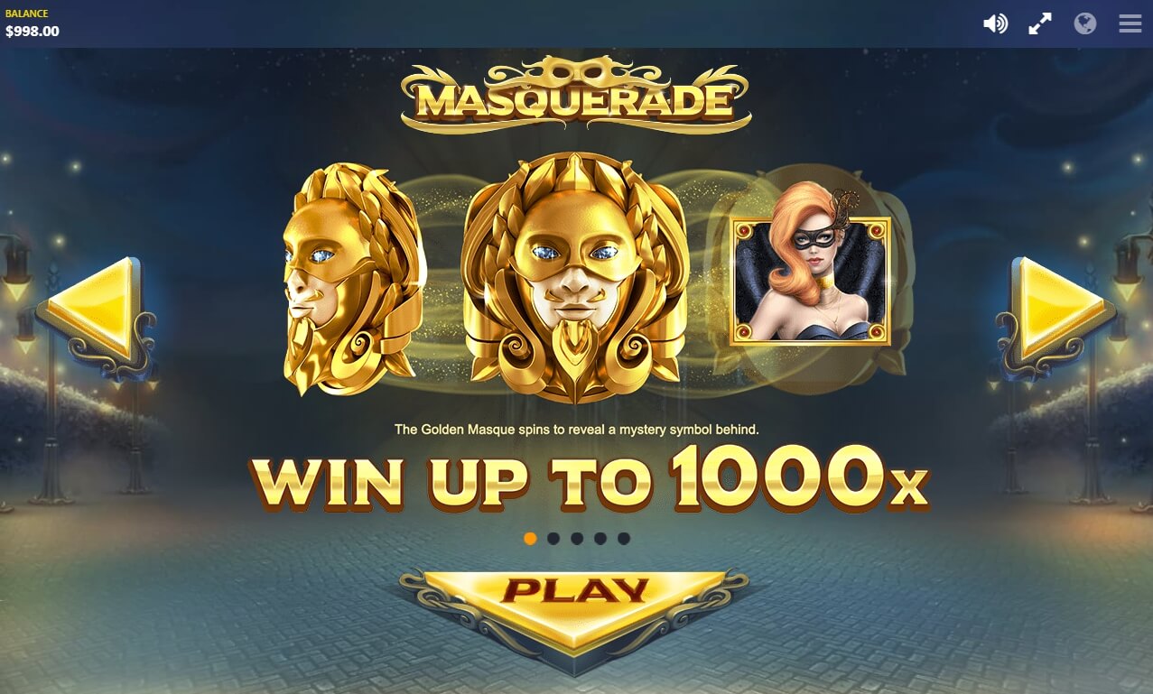 masquerade slot machine detail image 4