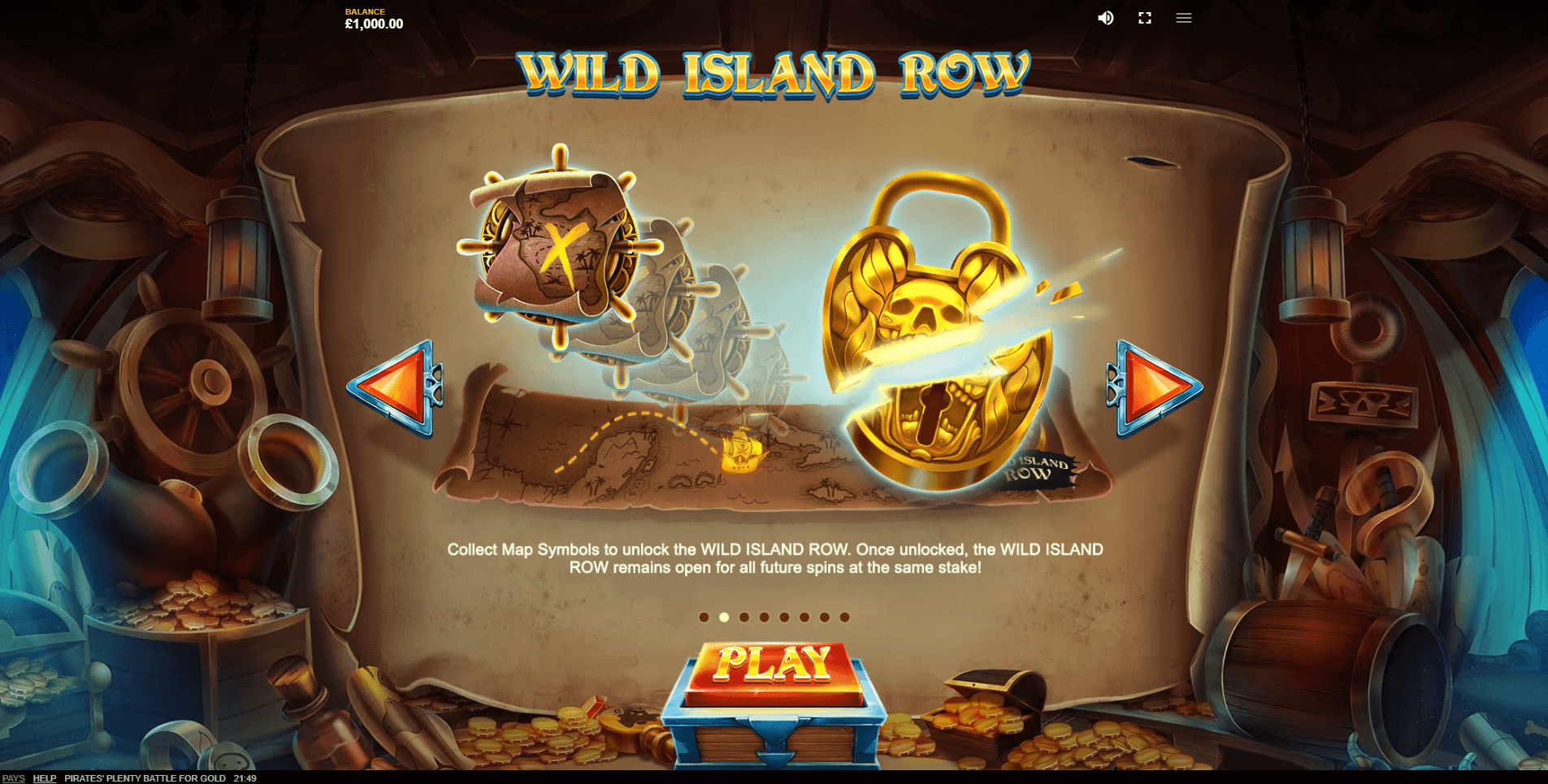 pirates plenty battle for gold slot machine detail image 0